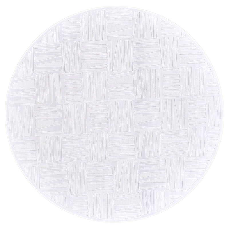Tapis blanc Ewald, Rond 7'6" x 7'6"