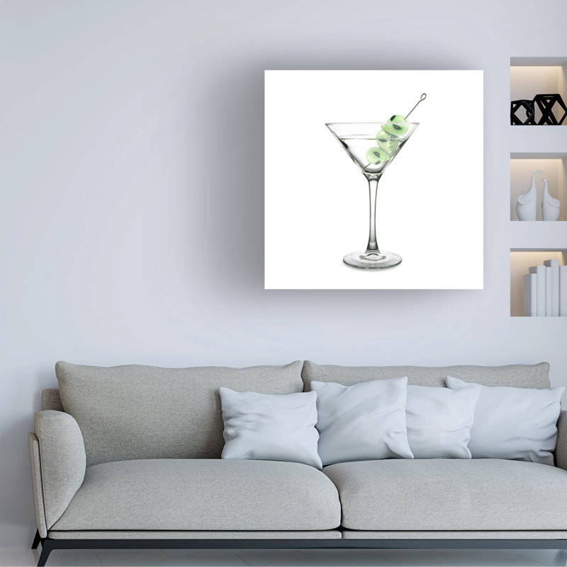 " UFO Martini ", 18" H x 18" W x 2" D