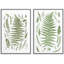 «Herbal Silhouettes Botanical Modern Art», œuvre d'art murale 2 pièces-98109741-98109739