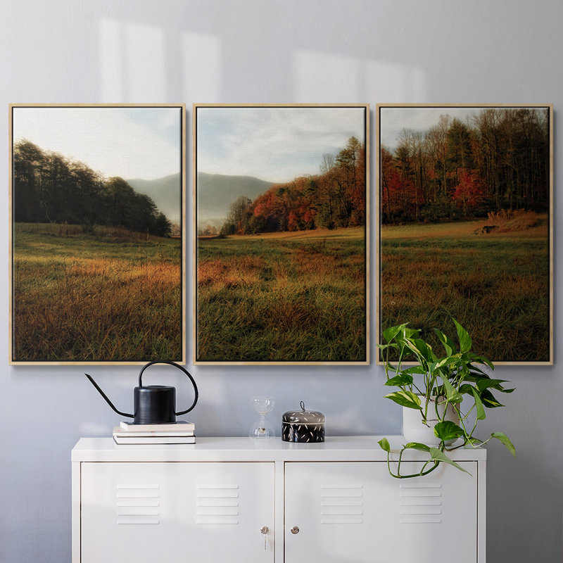 Lumière chaude matinale 3 pièces, Naturel, H 36 po x l 75 po x P 2 po