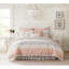 Ensemble d'édredon 9 pièces en percale rosé