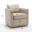 Fauteuil pivotant en cuir véritable Azib-88419620