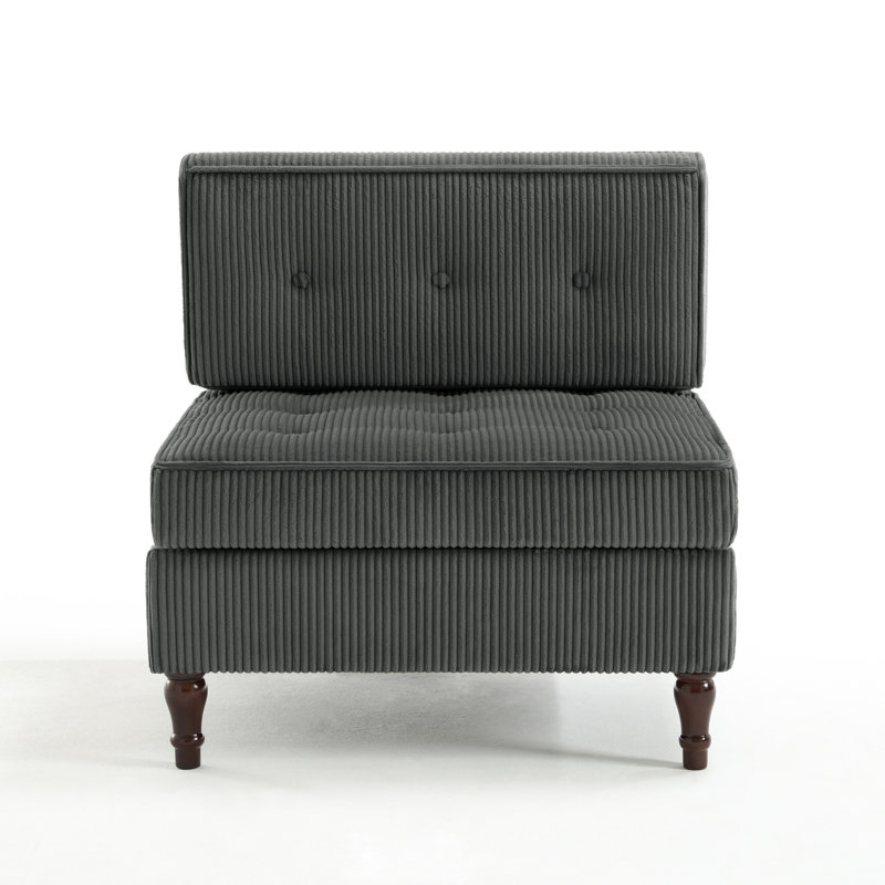 Upholstered Accent Chair, Grey