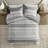 Rhodes Cotton Blend Striped Duvet Cover Set-1816810573