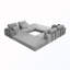 Canapé modulaire rembourré en L-63555404