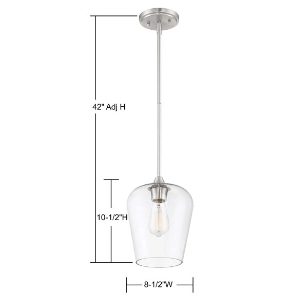 Birch Lane™ Breena 1 - Light Single Pendant & Reviews | Wayfair