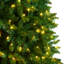 Arbre de Noël élancé vert pin artificiel avec lumières DEL-1211330151