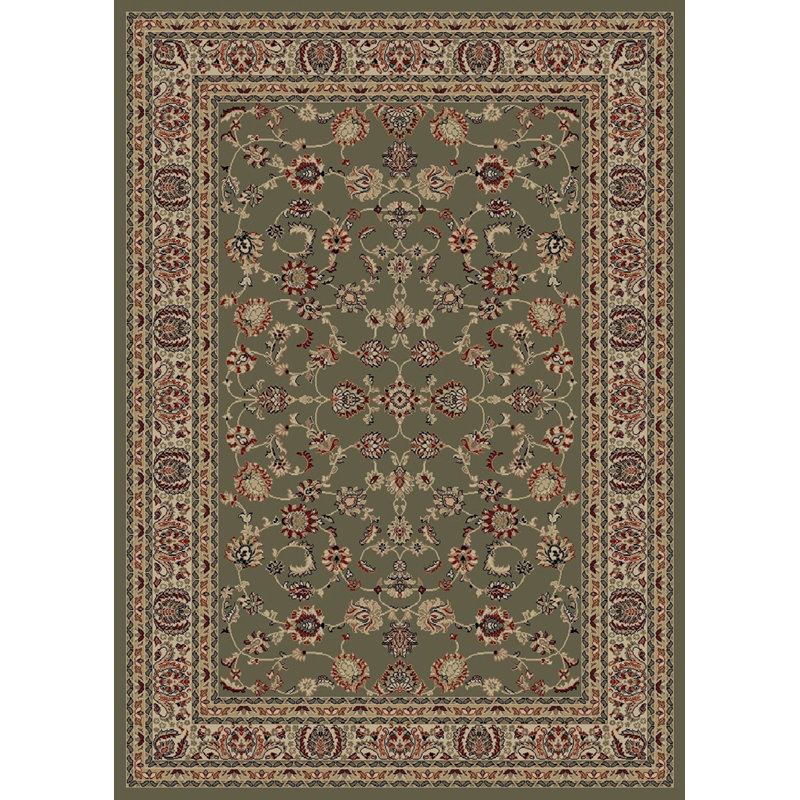 Tapis à motif oriental sauge Balch, Rectangle 7 pi 10 po x 9 pi 10 po