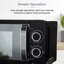 Tower Manual Microwave with Sleek Mirror Door, 800W, 20L, Chrome-129103842
