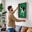 Dog in Profile Mid-Century 1 Piece Wrapped Canvas Wall Art-19892246-19892330