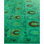 Overdyed Hand-Knotted Wool Modern-Contemporary Green Area Rug 9' 10" x 14' 10"
