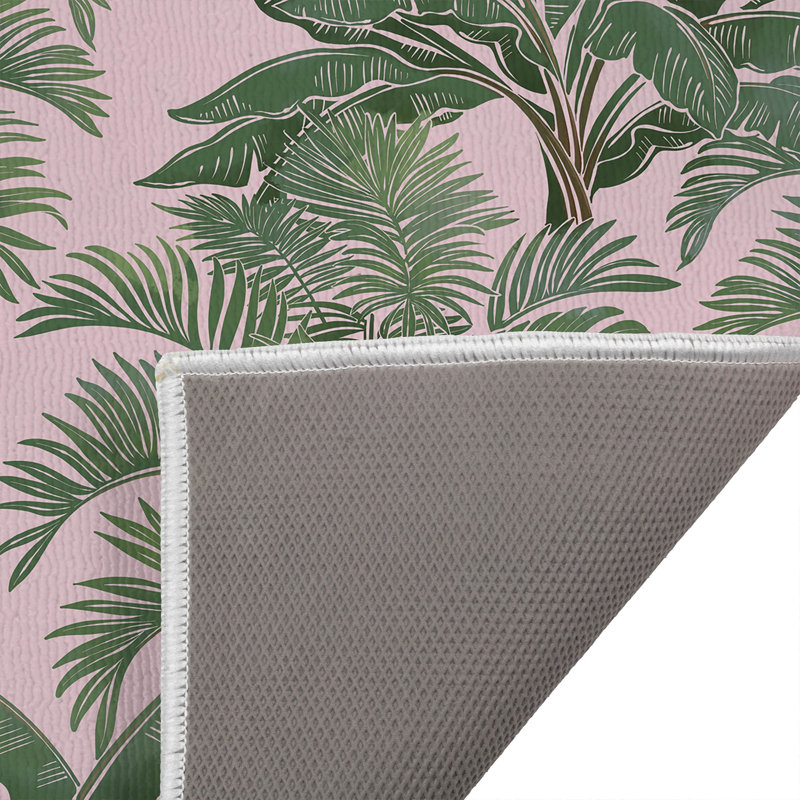 Paillasson In the Jungle, L 24 po x L 17 po, Rose