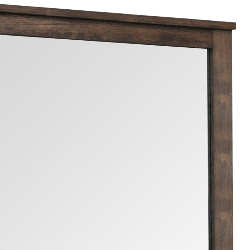 Azaylee Solid And Engineered Wood Flat Wall Mirror