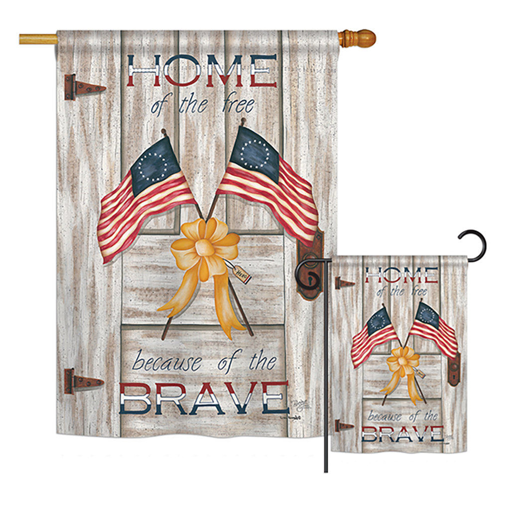 Canna Double Sided Polyester Independence Day Garden Flag The Holiday Aisle®