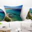 Magnifique plage grecque de mer - coussin imprimé Sea & Shore-29600163-29600166