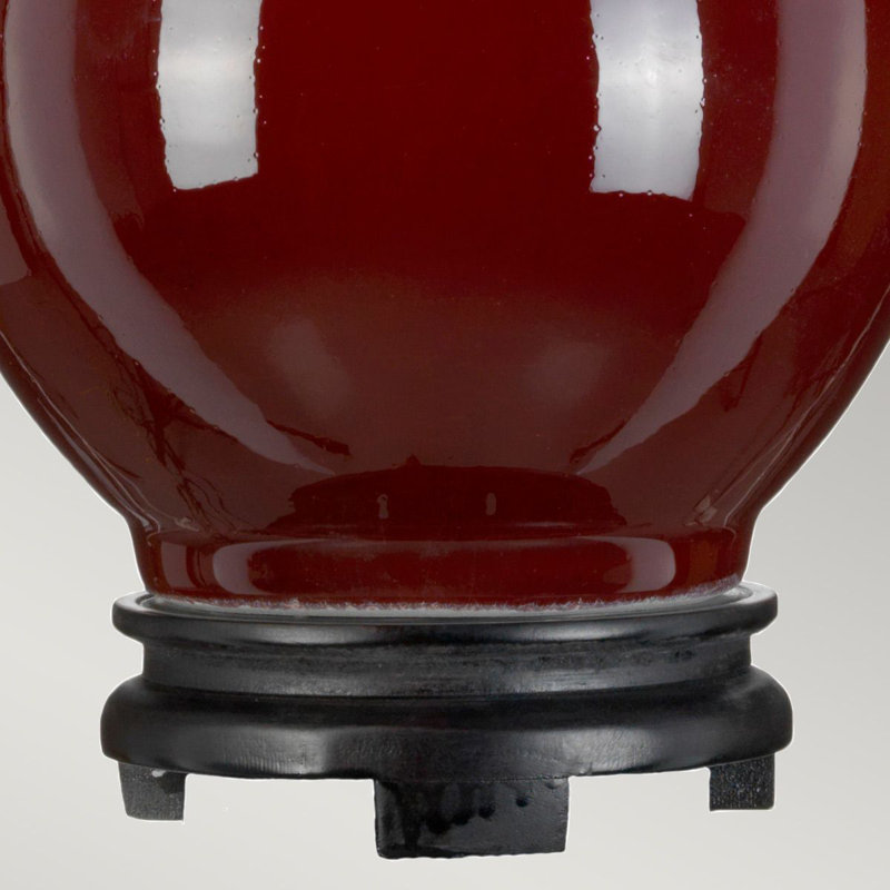 Eldredge Ceramic Table Lamp, Oxblood