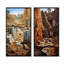 Amérindien, ruines anciennes en Amérique - ensemble de salon mural 2 ruines-1868540440-1868540462