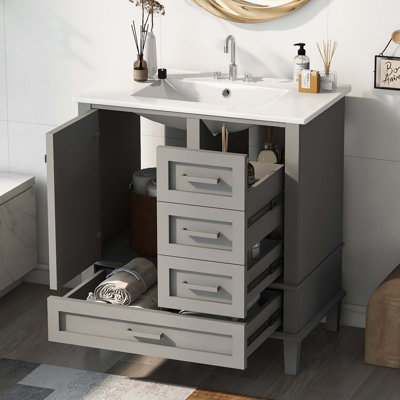 Ensemble de meuble-lavabo moderne 30 po avec meuble-lavabo 30 po