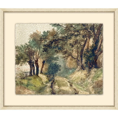 Crackled Country Landscape 6 Painting
