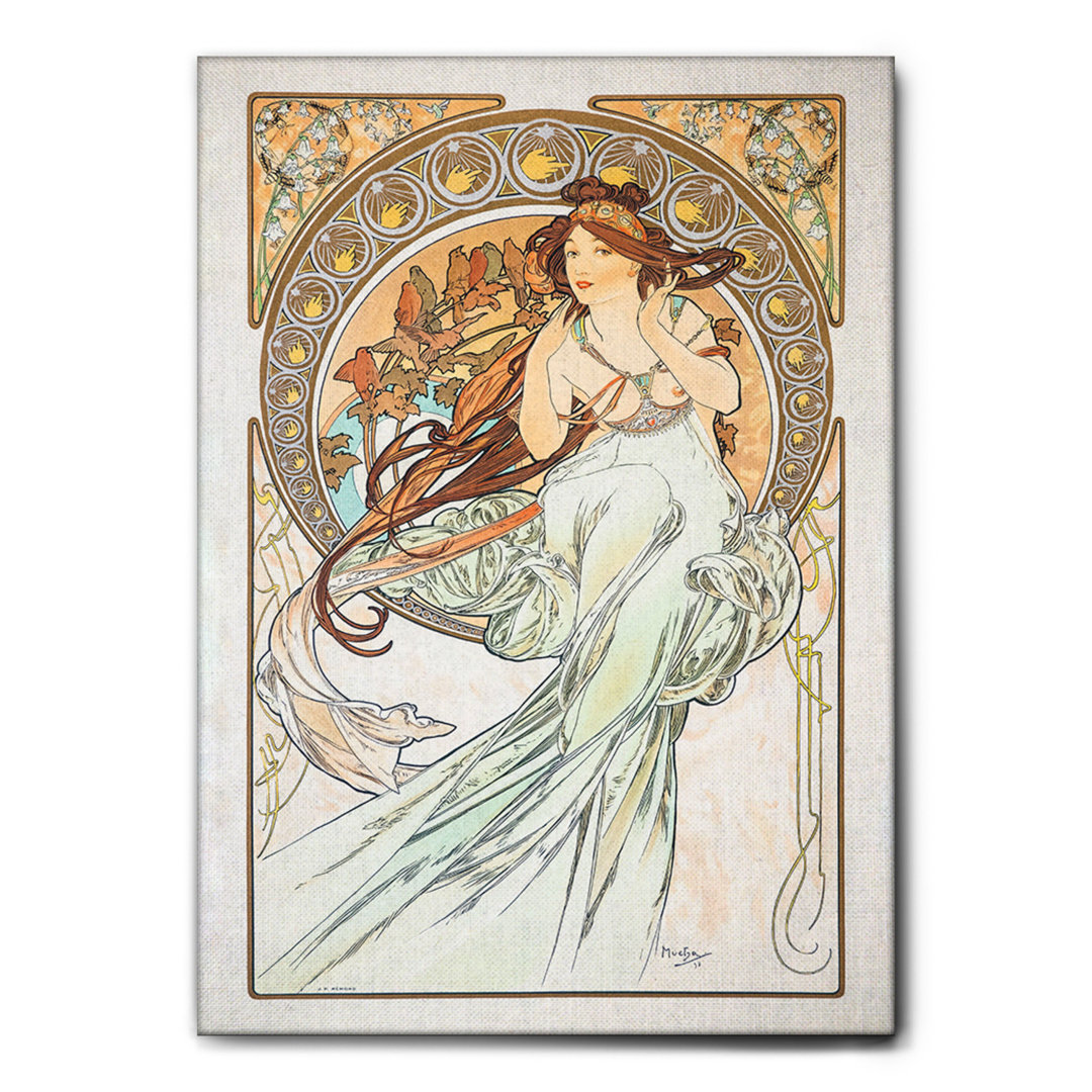 Leinwandbild Le Arti von Alphonse Mucha