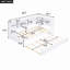 Lit de jour avec lit gigogne, armoires de rangement et ports USB-1513781047