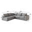 Canapé 99 * 103 po Cloud, tissu en velours côtelé, sièges profonds, conception à deux couches, coussin amovible, sans assemblage, combinaison de bricolage pour le salon, la chambre à coucher, la salle de conférence, l’appartement, gris-38870000
