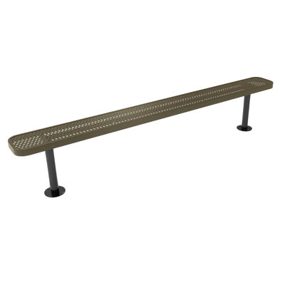 Bench, Textured Black, Expanded, 8Ft, No Back, Surface