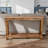 46" x 10" Solid Wood Console Table （Natural Wood）-573064750-590042057