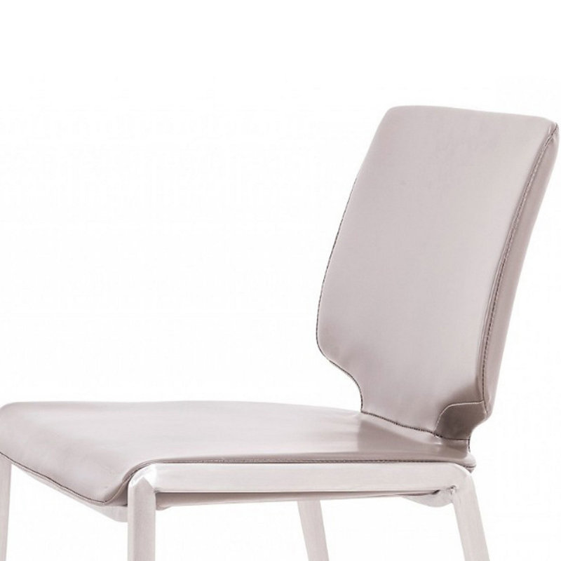 Chaise d'appoint rembourrée Anfisa, Gris foncé