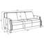 Canapé Gunderson Sugar Upholstered