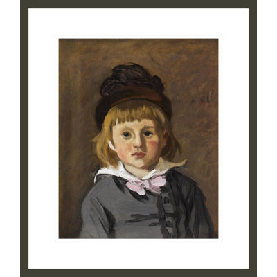Portrait du fils de l'artiste Jean par Claude Monet - Estampe numérique encadrée