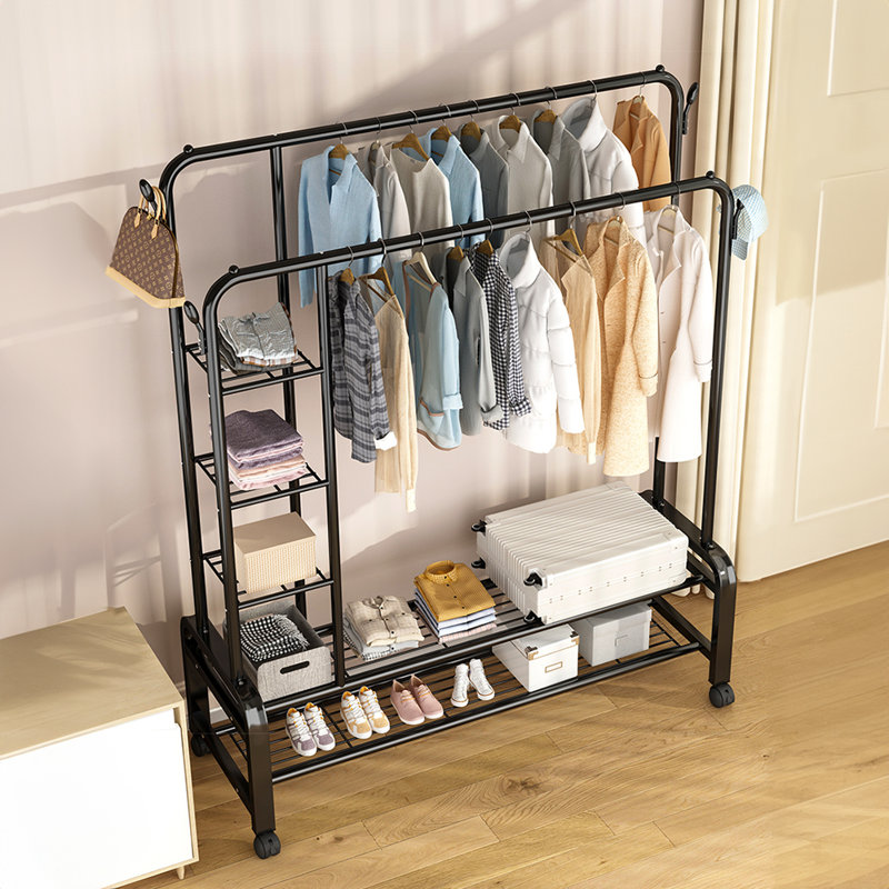 Stainless Steel Freestanding 2 - Hook Coat Rack