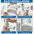 4" x 4" x 3" PVC DWV Combination Wye & 1/8 Bend 45° Elbow Reducing Hub, White PVC Drain, (6 Pack)
