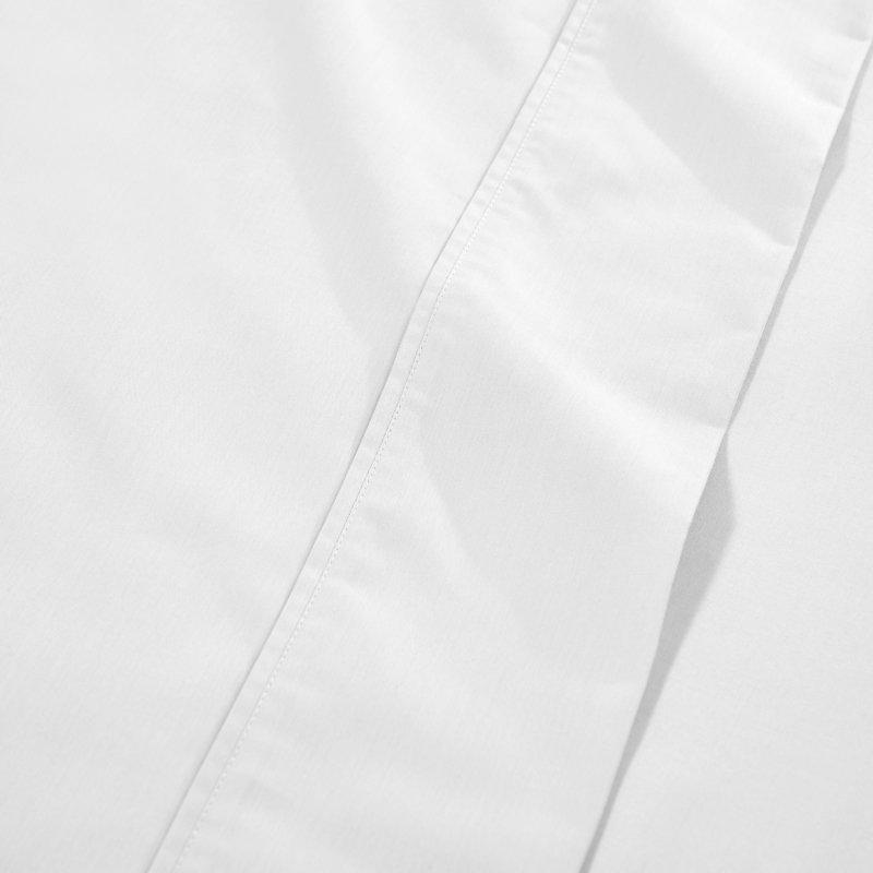 Ensemble de draps en mélange de coton à densité de tissage 1000 fils Superior, Blanc, Ensemble de draps 4 pièces