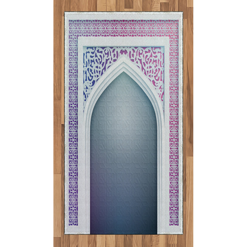 Tapis décoratif numérique à haute densité en fibres de polyester à haute densité, Rectangle 2 pi 7 po x 5 pi