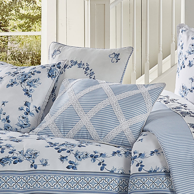 Coussin décoratif Rialto Boudoir, Bleu français
