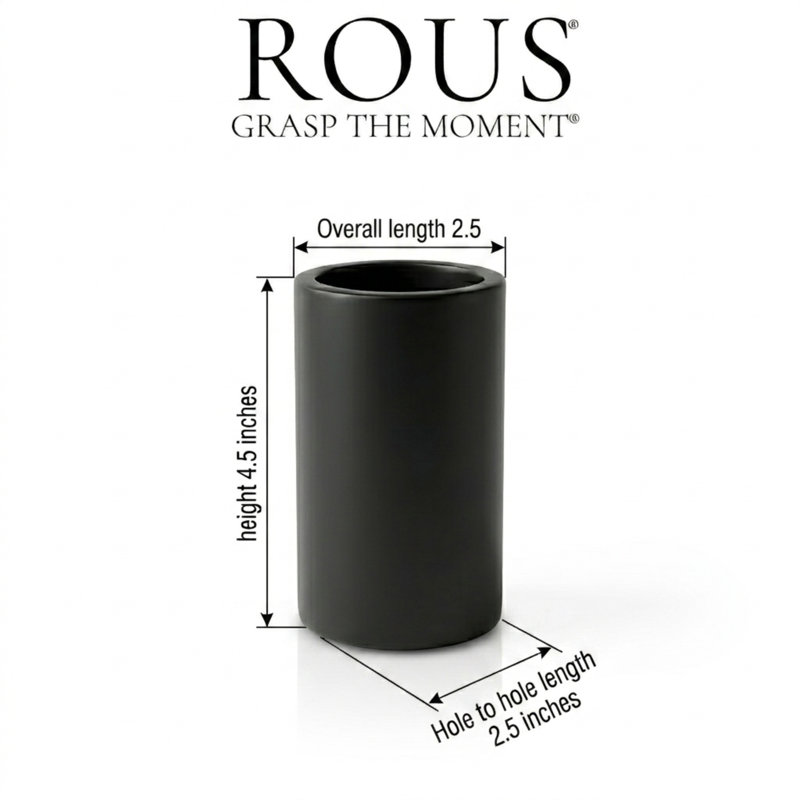 ROUS Hardware Countertop Organizer, Charcoal (Black)
