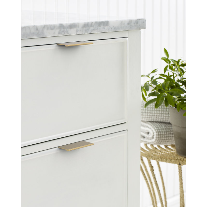 Poignée d'armoire 3 pièces (76 mm) Bronze Streamline II - paquet de 25, 3", Bronze champagne