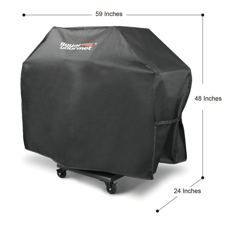 Arlmont & Co. Tanesha 54''-59'' W x 21.6'' D Grill Cover, 59"