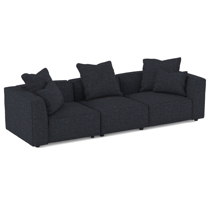 Del Upholstered Sectional, Napa Navy Chenille