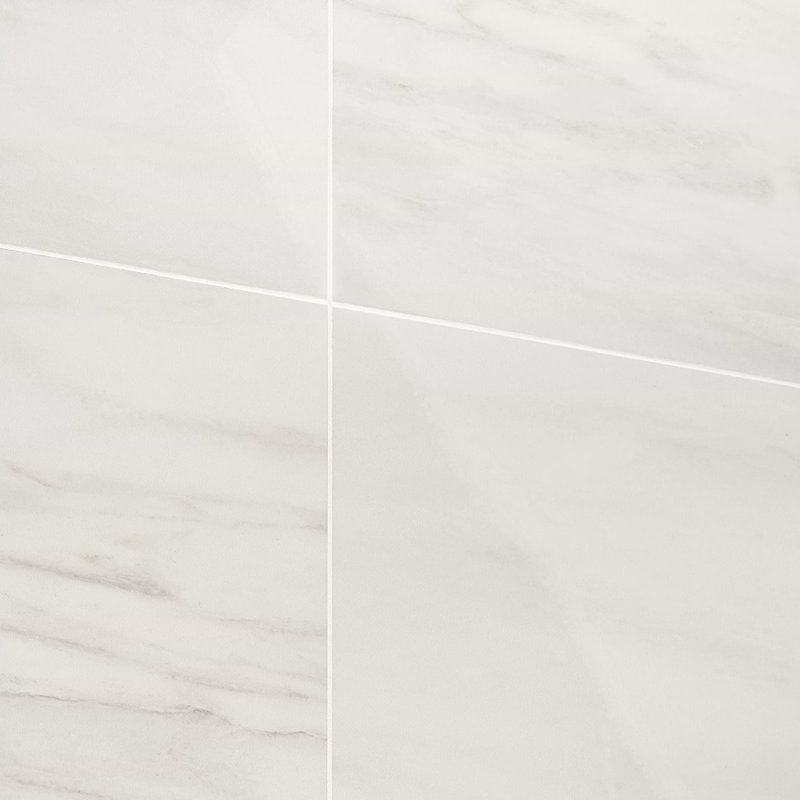 Dreamstone 24X24 Polished Porcelain Tile, Dolomite Snow Polished