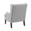 Chaise d'appoint à boutons avec siège en tissu gris et coussins en mousse-2137725765