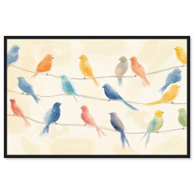 Colorful Birds II Canvas Farmhouse Classic by Art Remedy