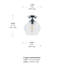 Plafonnier semi-encastré à dôme simple 8 lumières Baillons-174015266