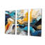 «Blue» et «Yellow», encre liquide «Harmony», art mural abstrait à l'encre liquide-1383020022-1383020021