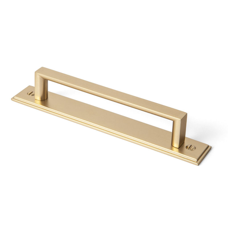 Bar Pull With Backplate Multipack, Champagne Bronze, 5"