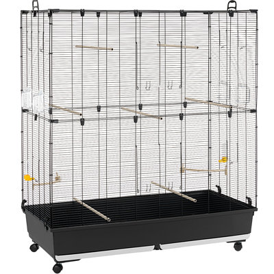 135cm Flat Top Floor Bird Cage with Wheels