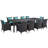 Convene Outdoor Patio 11 Piece Dining Set with Cushions-932266255