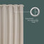 Soft Chenille Blackout Eyelet Curtains-122762735-122762737