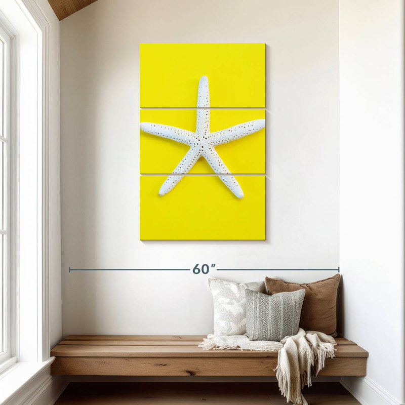 Brampt White Sea Star, 45" H x 28" W